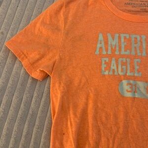 American Eagle Outfitters Orange Vintage Graphic Tee